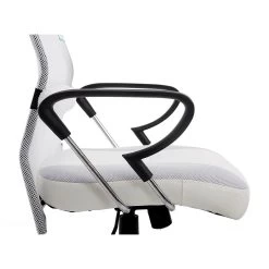 Sleek Design High Back Mesh Fabric Swivel Office Chair With Chrome Base, MO57 White -Garden Store 81LoeFdqT7L. SL1500