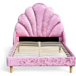 Cherry Tree Furniture ARIEL Pink Crushed Velvet Upholstered Kid's Princess Bed With Scalloped Headboard 12 Cherry Tree Furniture ARIEL Pink Crushed Velvet Upholstered Kid's Princess Bed With Scalloped Headboard -Garden Store 91tkDZyeHdL. AC SL1500