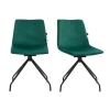 Florian Pair Of Velvet Effect Microfibre Dining Chairs In Green 1 Florian Pair Of Velvet Effect Microfibre Dining Chairs In Green -Garden Store 93728ff2 8eab 4b2b b3de ca5161022477