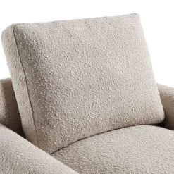 Hampstead Taupe Boucle Curved Armchair -Garden Store ACH 2161 TAUPE BOUCLE detail1
