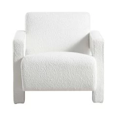 Brompton Sculptural Armchair, White Boucle -Garden Store ACH 2173 WHITE BOUCLE WB1