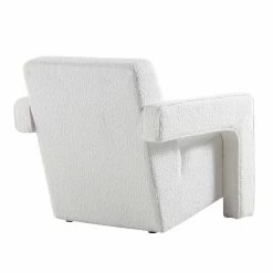 Brompton Sculptural Armchair, White Boucle -Garden Store ACH 2173 WHITE BOUCLE WB4