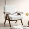 Chinnor White Boucle Accent Chair -Garden Store ACH 729 WHITE BOUCLE main