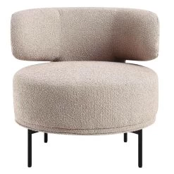 Penn Taupe Boucle Wing Back Accent Chair -Garden Store ACH 750 TAUPE BOUCLE WB1