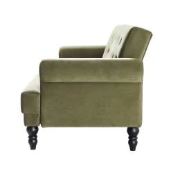 Hanney 3-Seater Chesterfield Sofabed In Moss Green Velvet -Garden Store AYSF 011 MOSSGREEN VEL WB7