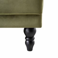 Hanney 3-Seater Chesterfield Sofabed In Moss Green Velvet -Garden Store AYSF 011 MOSSGREEN VEL detail4