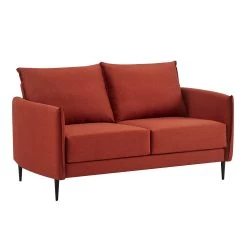 Bari Burnt Ochre Fabric Sofa -Garden Store AYSF 08 ORANGEFAB 2ST 2