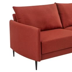 Bari Burnt Ochre Fabric Sofa -Garden Store AYSF 08 ORANGEFAB detail1