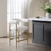 Fulbourn White Boucle Counter Stool With Natural Wood Effect Legs -Garden Store BCH 2171 WHITE BOUCLE NAT main