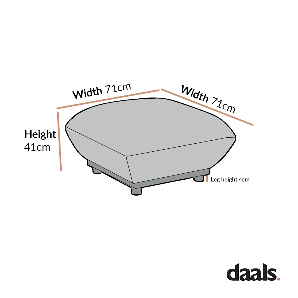 Gianni Pouffe, Terracotta Fabric 6 Gianni Pouffe, Terracotta Fabric - Image 4