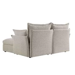 Byron Pillow Edge Mist Grey Boucle Modular Sofa, 2-Seater Chaise -Garden Store BOSF 7053 GREY BOU 2STCHAISE WB7