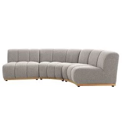 Granvia Taupe Boucle Modular Sofa, 3-Seater L-Shaped Sofa -Garden Store BOSF 9381 TAUPE BOU 3ST LS WB3