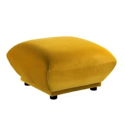Gianni Pouffe, Goldenrod Velvet -Garden Store BOSF 9678 GOLD VEL STOOL WB3