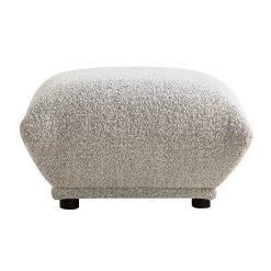 Gianni Pouffe, Mist Grey Boucle -Garden Store BOSF 9678 GREY BOU STOOL WB1