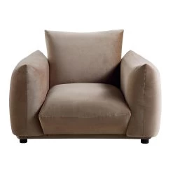 Gianni Armchair, Mink Velvet -Garden Store BOSF 9678 TAUPE VEL 1ST WB1