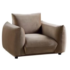 Gianni Armchair, Mink Velvet -Garden Store BOSF 9678 TAUPE VEL 1ST WB2