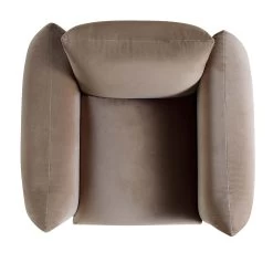 Gianni Armchair, Mink Velvet -Garden Store BOSF 9678 TAUPE VEL 1ST WB3