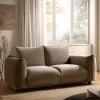 Gianni Two Seater Sofa, Mink Velvet -Garden Store BOSF 9678 TAUPE VEL 2ST main