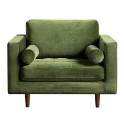 Henrietta Armchair, Moss Green Velvet -Garden Store BOSF 9680 FERN VEL 1ST WB2