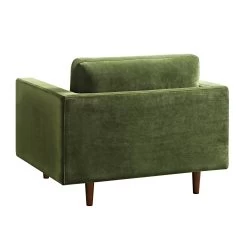 Henrietta Armchair, Moss Green Velvet -Garden Store BOSF 9680 FERN VEL 1ST WB4