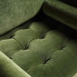 Henrietta Armchair, Moss Green Velvet -Garden Store BOSF 9680 FERN VEL 1ST detail2