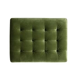 Henrietta Ottoman, Moss Green Velvet -Garden Store BOSF 9680 FERN VEL STOOL WB4