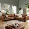 Henrietta 5+Seater Corner Sofa, Tan Faux Suede 2 Henrietta 5+Seater Corner Sofa, Tan Faux Suede -Garden Store BOSF 9680 TAN FXLT CORNER SET main