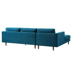 Henrietta Grand 4-Seater LHF Chaise End Sofa, Teal Velvet -Garden Store BOSF 9680 TEAL VELLHF WB5