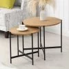 Lewes Oak Set Of 2 Side Tables -Garden Store BSD 064 main