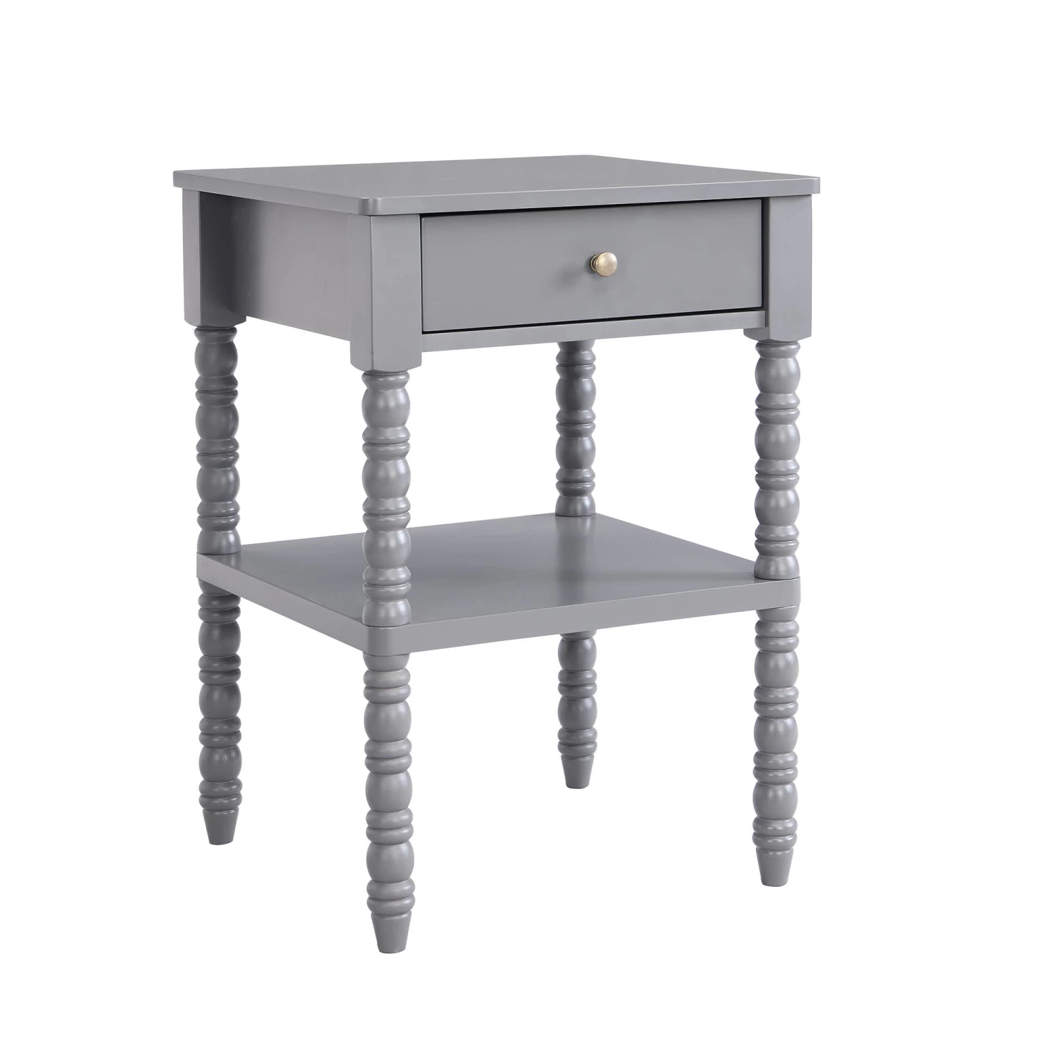 Aldwinke Dark Grey Bobbin 1 Drawer Side Table 7 Aldwinke Dark Grey Bobbin 1 Drawer Side Table - Image 5