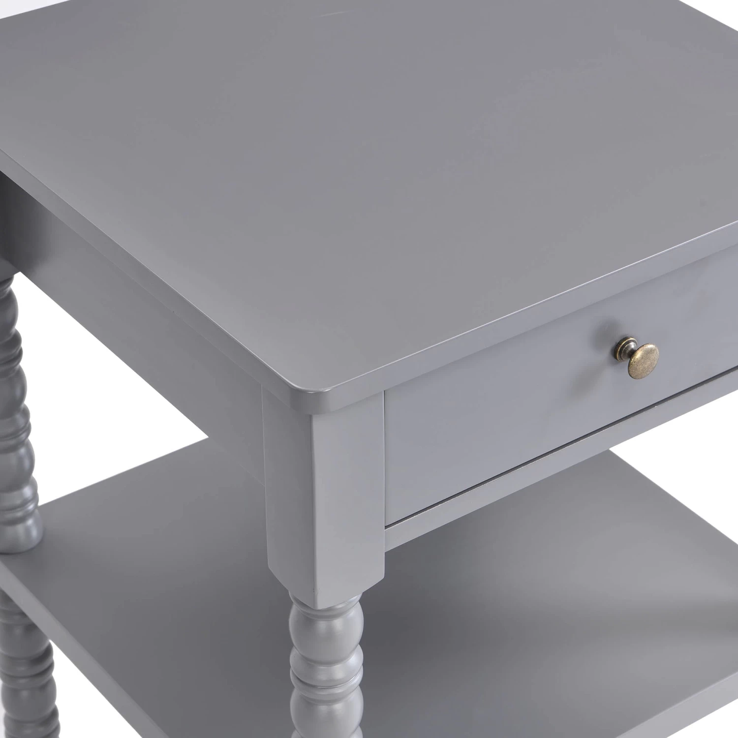 Aldwinke Dark Grey Bobbin 1 Drawer Side Table 10 Aldwinke Dark Grey Bobbin 1 Drawer Side Table - Image 8