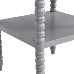 Aldwinke Dark Grey Bobbin 1 Drawer Side Table 21 Aldwinke Dark Grey Bobbin 1 Drawer Side Table -Garden Store BSD 097 DARKGREY detail3