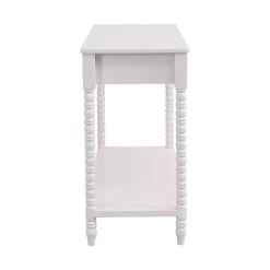 Aldwinke Beige Bobbin 2 Drawer Large Console Table -Garden Store BSD 098 BEIGE WB4