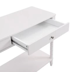 Aldwinke Beige Bobbin 2 Drawer Large Console Table -Garden Store BSD 098 BEIGE detail1