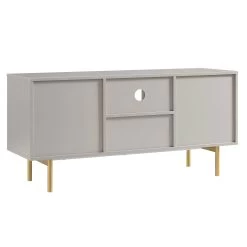 Richmond Ridged 120cm Wide TV Media Unit, Matte Taupe 22 Richmond Ridged 120cm Wide TV Media Unit, Matte Taupe -Garden Store BSD 106 TAUPE WB5