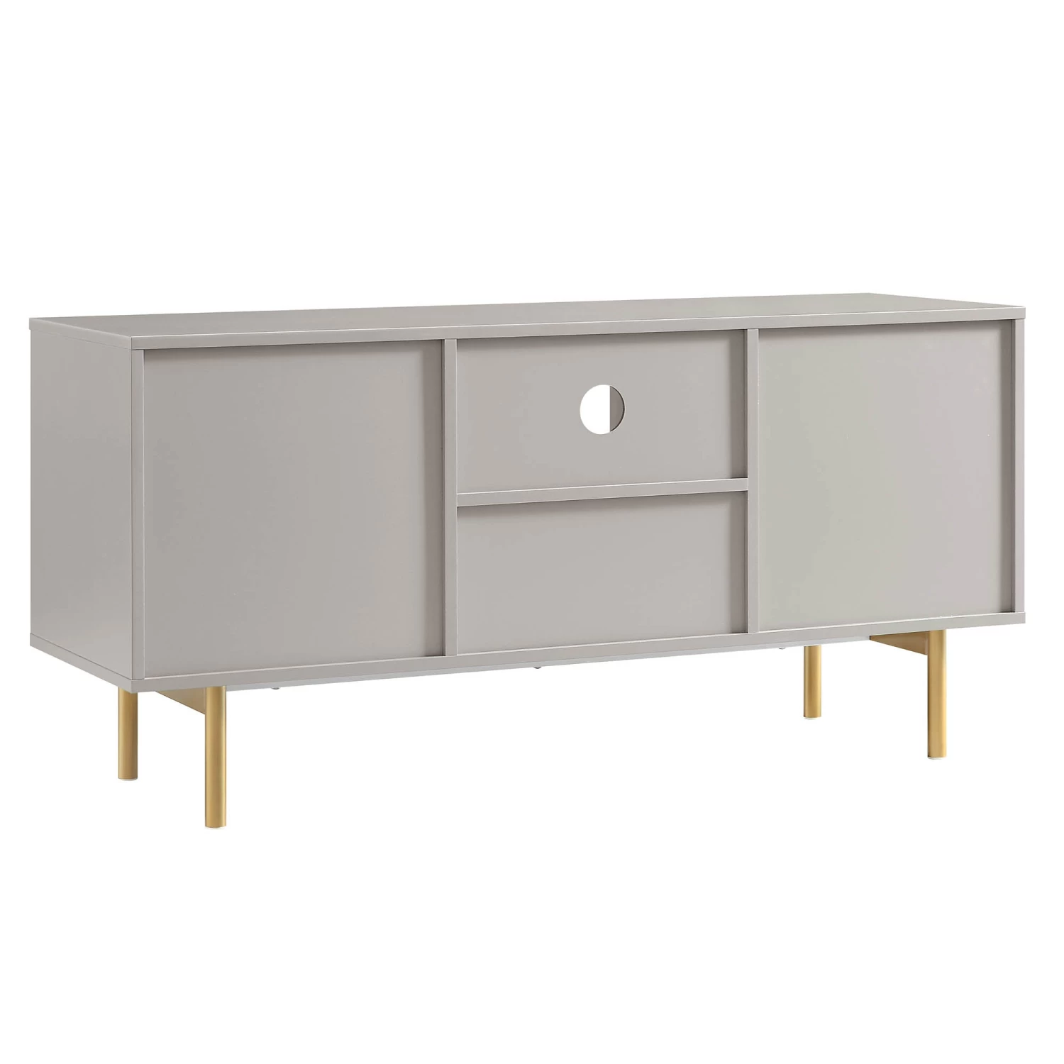 Richmond Ridged 120cm Wide TV Media Unit, Matte Taupe 10 Richmond Ridged 120cm Wide TV Media Unit, Matte Taupe - Image 9