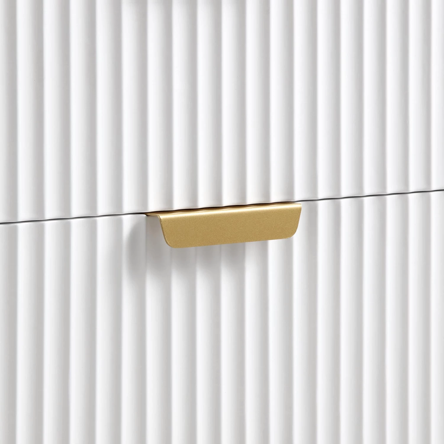 Richmond Ridged Wide Chest Of 6 Drawers, Matte White 13 Richmond Ridged Wide Chest Of 6 Drawers, Matte White - Image 11