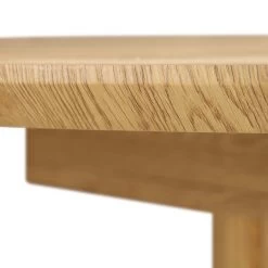Maru Round 4-6 Seater Extending Oak Pedestal Dining Table, Oak -Garden Store BSD 135 OAK detail2