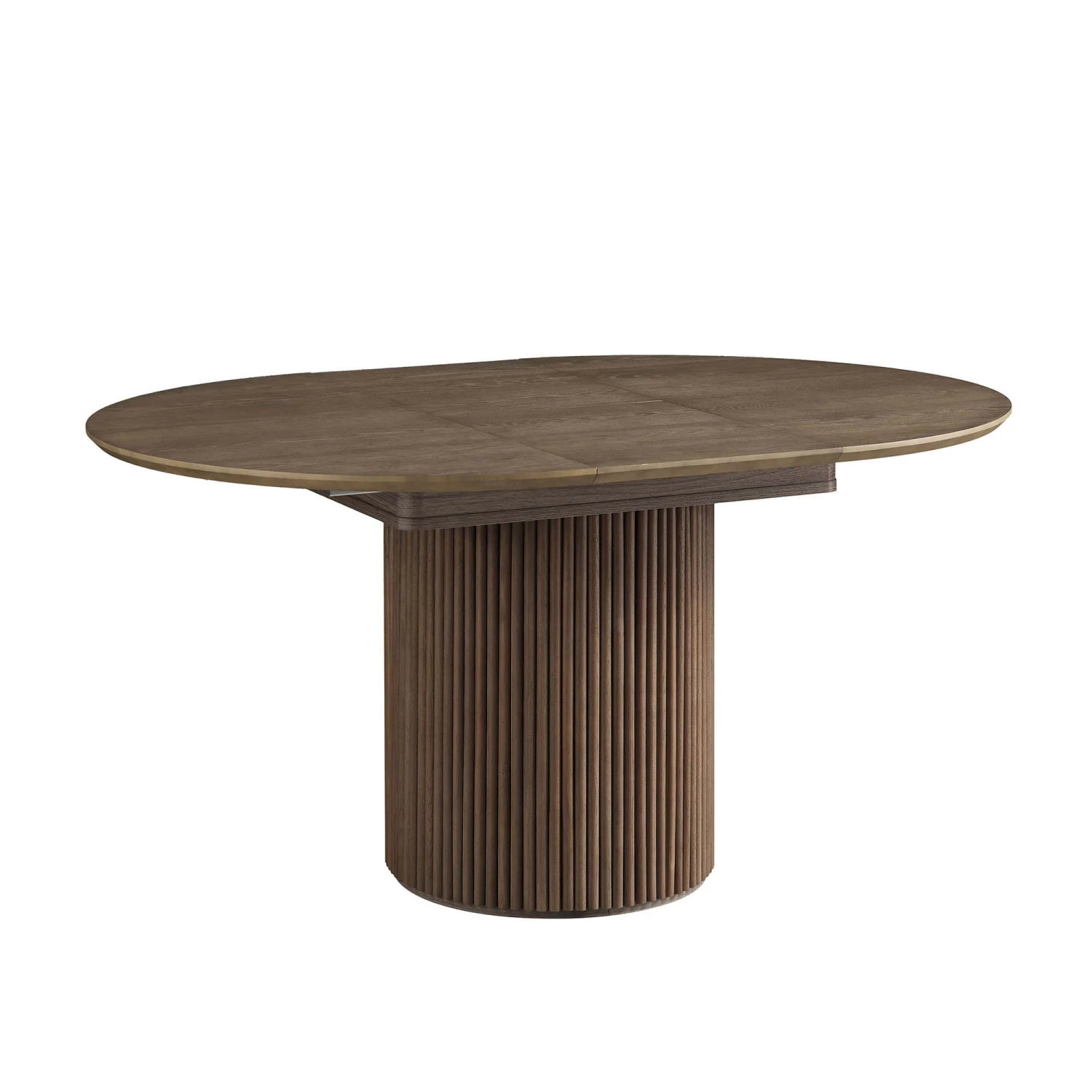 Maru Round 4-6 Seater Extending Oak Pedestal Dining Table, Silver Oak 12 Maru Round 4-6 Seater Extending Oak Pedestal Dining Table, Silver Oak - Image 10