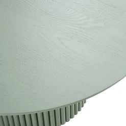 Maru Round Oak Pedestal Coffee Table, Sage Green -Garden Store BSD 138 SAGE detail1