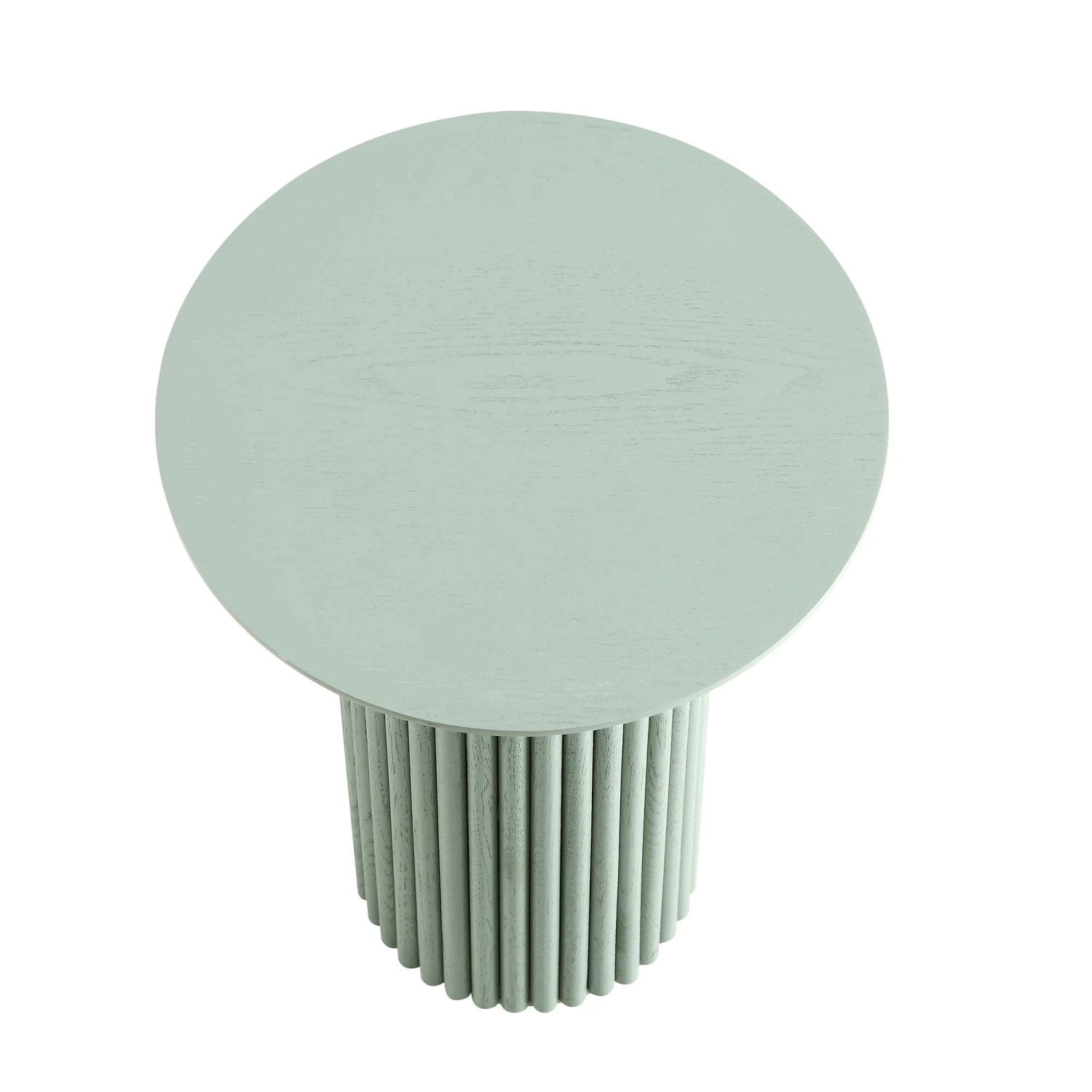 Maru Oak Round Side Table, Sage Green 5 Maru Oak Round Side Table, Sage Green - Image 3