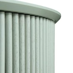 Maru Oak Round Coffee Table With Storage, Sage Green -Garden Store BSD 140 SAGE detail3