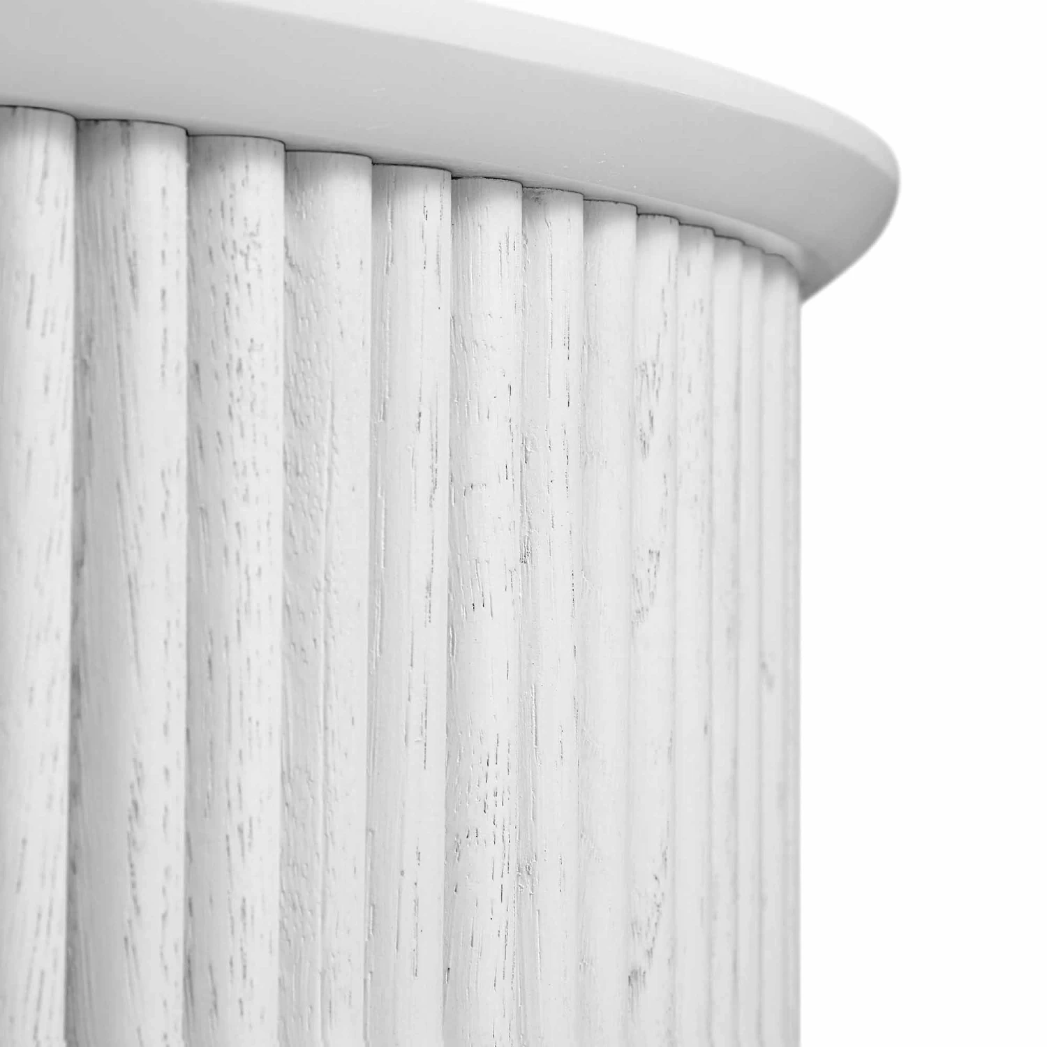 Maru Oak Round Coffee Table With Storage, Washed White 13 Maru Oak Round Coffee Table With Storage, Washed White - Image 11