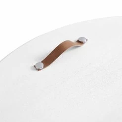 Maru Oak Round Coffee Table With Storage, Washed White 27 Maru Oak Round Coffee Table With Storage, Washed White -Garden Store BSD 140 WHITE detail5