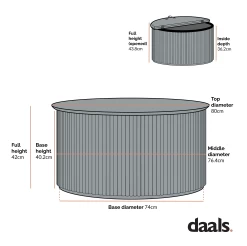 Maru Oak Round Coffee Table With Storage, Silver Oak -Garden Store BSD Maru BSD 140 2 5322e549 ea94 47a3 b800 95dd401bddd4 1