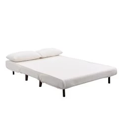 Algo Sofabed With Cushions In Beige Teddy Fabric 2 Seater -Garden Store D021B BEIGE TEDDY WB6