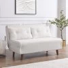 Algo Sofabed With Cushions In Beige Teddy Fabric 2 Seater -Garden Store D021B BEIGE TEDDY main