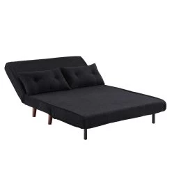 Algo Sofabed With Cushions In Charcoal Teddy Fabric 2 Seater -Garden Store D021B CHARCOAL TEDDY WB5