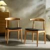 Arley Set Of 2 Beech Wood Dining Chairs, Natural And Black 1 Arley Set Of 2 Beech Wood Dining Chairs, Natural And Black -Garden Store DCH 007 NAT BLACKPU 2P main