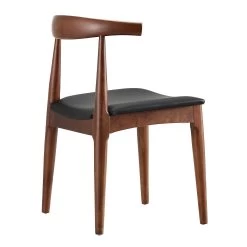 Arley Set Of 2 Beech Wood Dining Chairs, Walnut And Black 21 Arley Set Of 2 Beech Wood Dining Chairs, Walnut And Black -Garden Store DCH 007 WALNUT BLACKPU 2P WB5